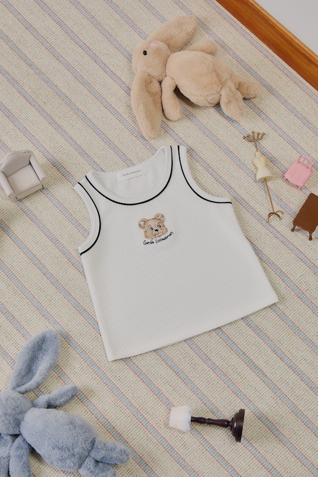 Glowdy Sleeveless Tank Top : White - LW22395 - image