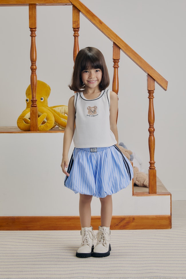 Glowdy Sleeveless Tank Top : White - LW22395 - image