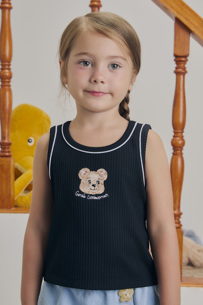 Glowdy Sleeveless Tank Top : Black - LW22396 - image