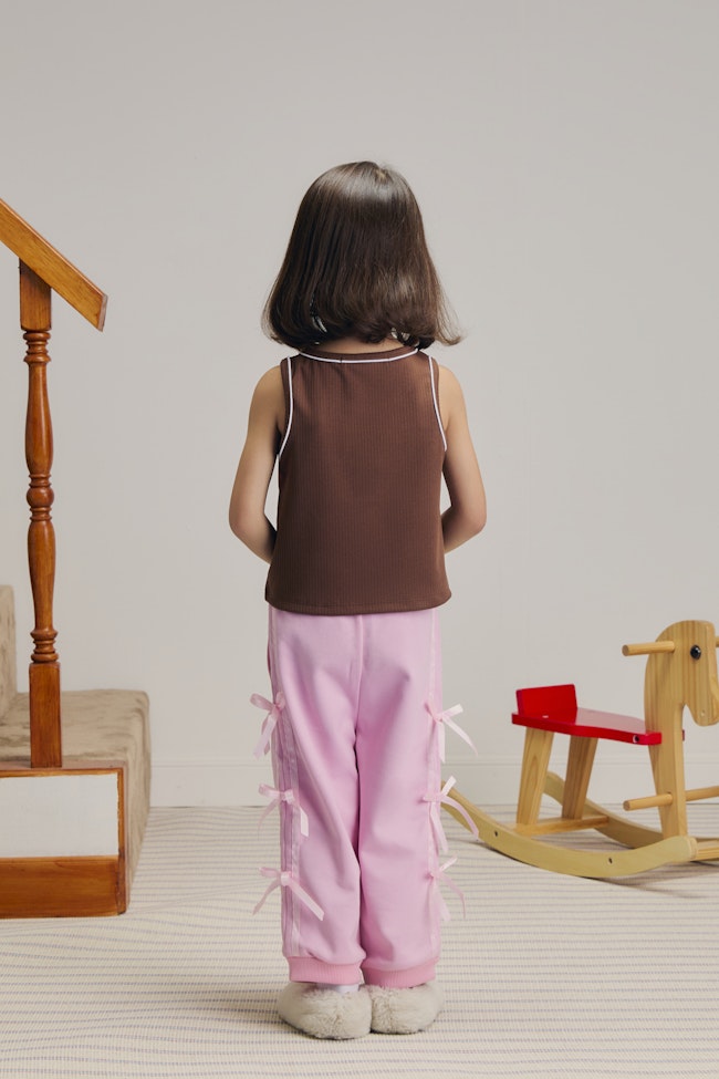 Glowdy Sleeveless Tank Top : Brown - LW22397 - image