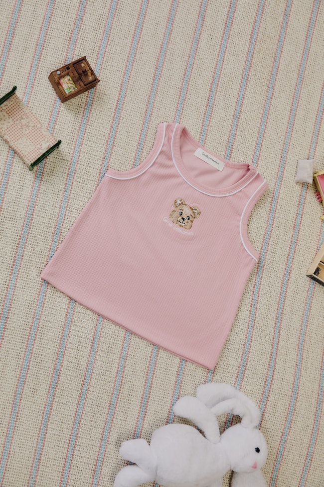 Glowdy Sleeveless Tank Top : Pink - LW22398 - image