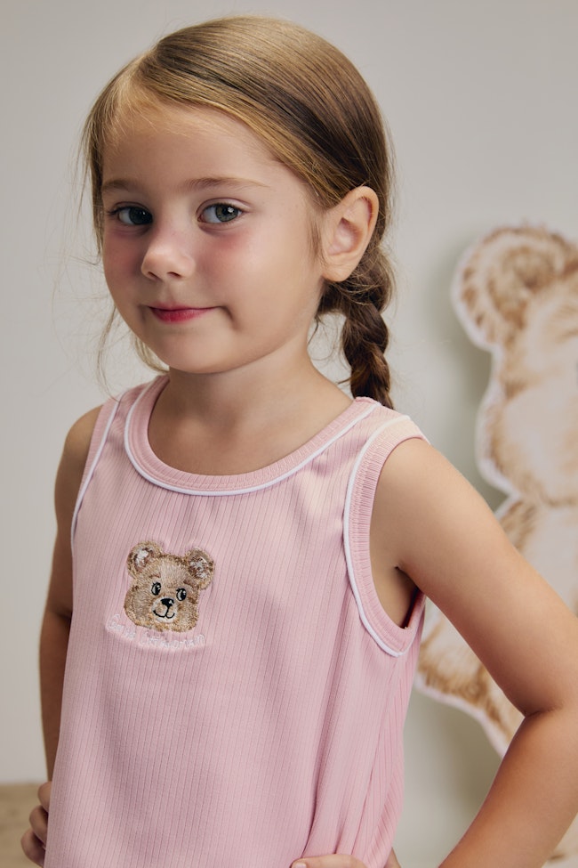 Glowdy Sleeveless Tank Top : Pink - LW22398 - image