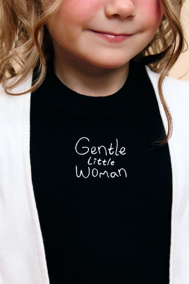 Black Prepette Club Knit Top - LW22313.2 - image