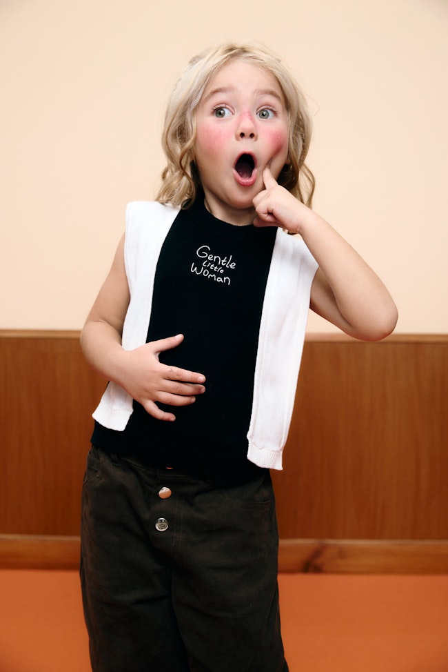 Black Prepette Club Knit Top - LW22313.2 - image