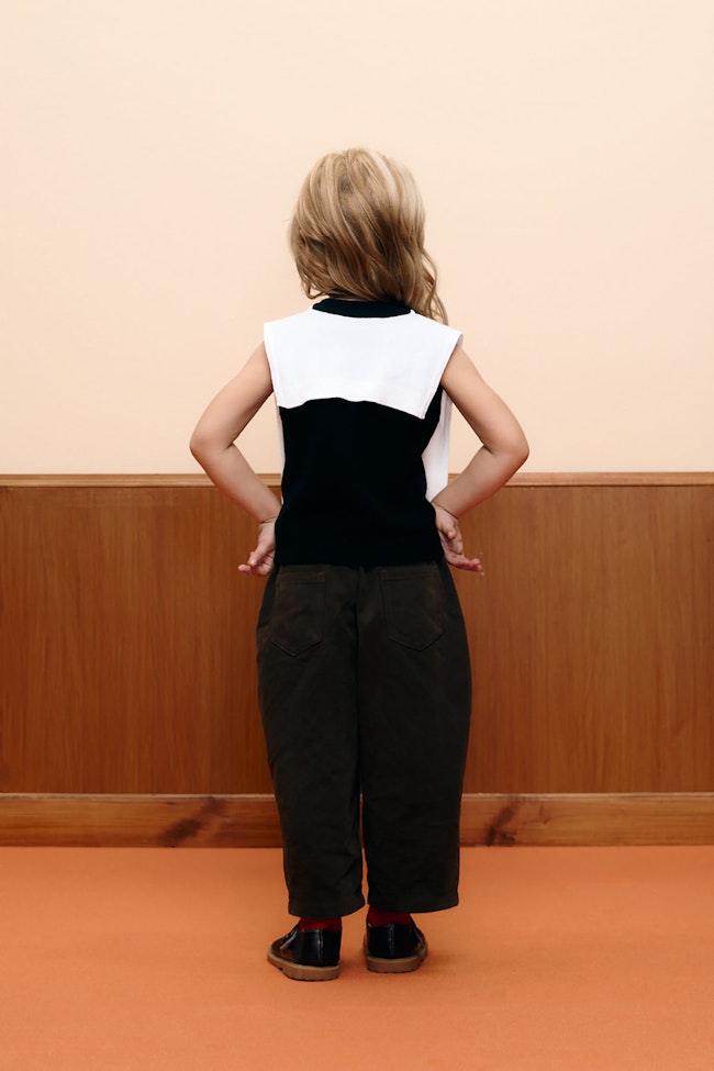 Black Prepette Club Knit Top - LW22313.2 - image