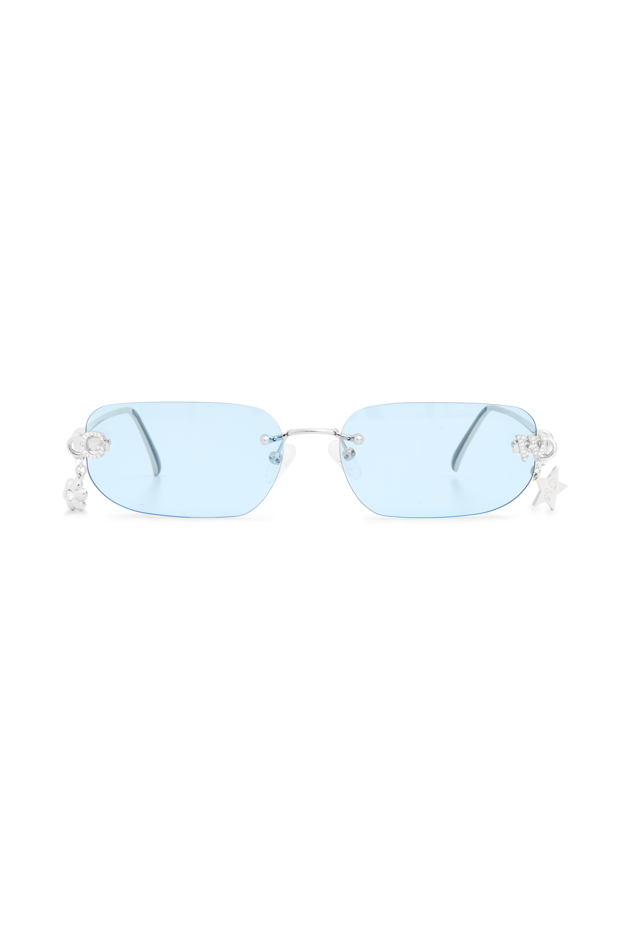 Jewel Frame Sky Blue Sunglasses - GW22678