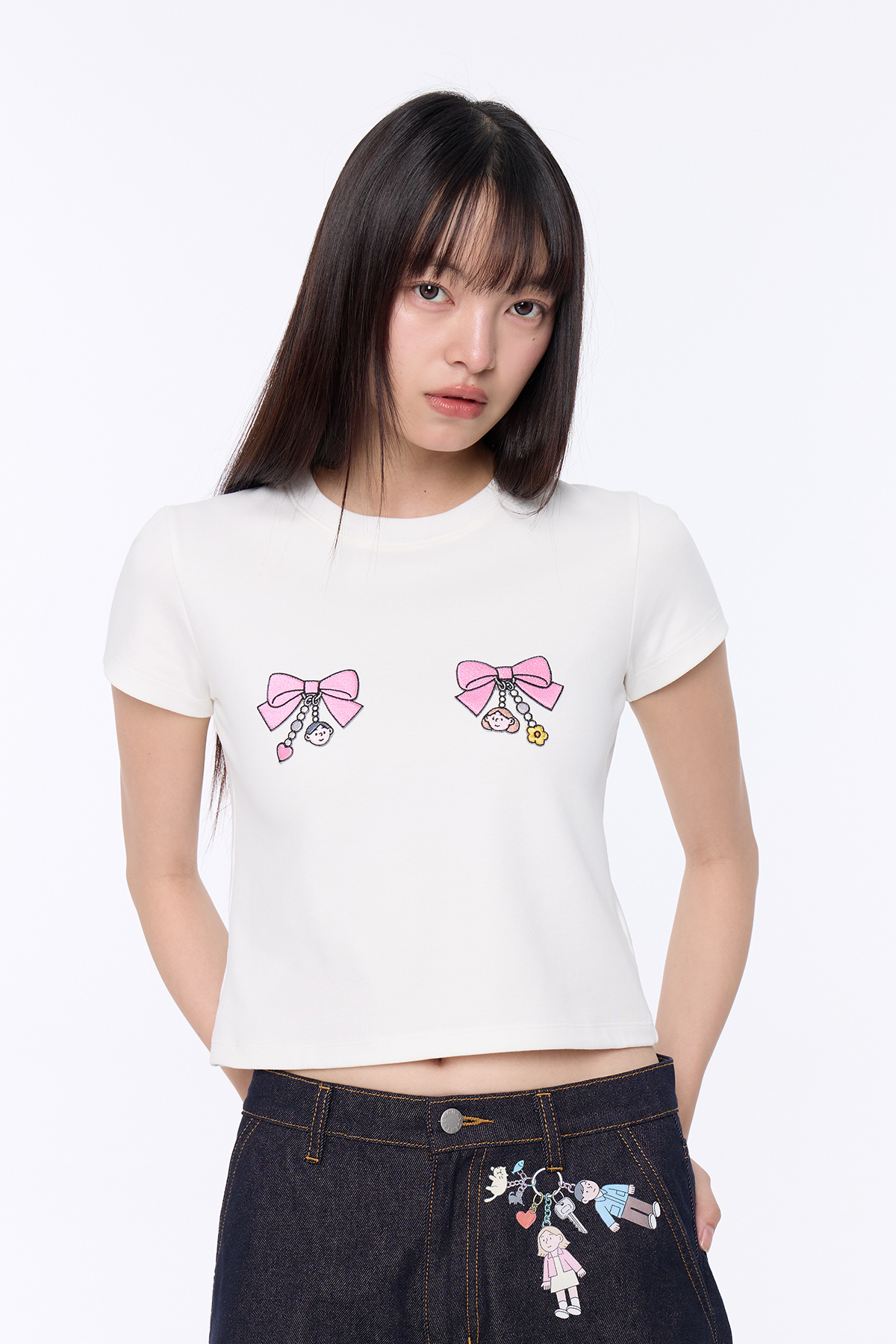 Ribbon Trinket Baby Tee - GW26193