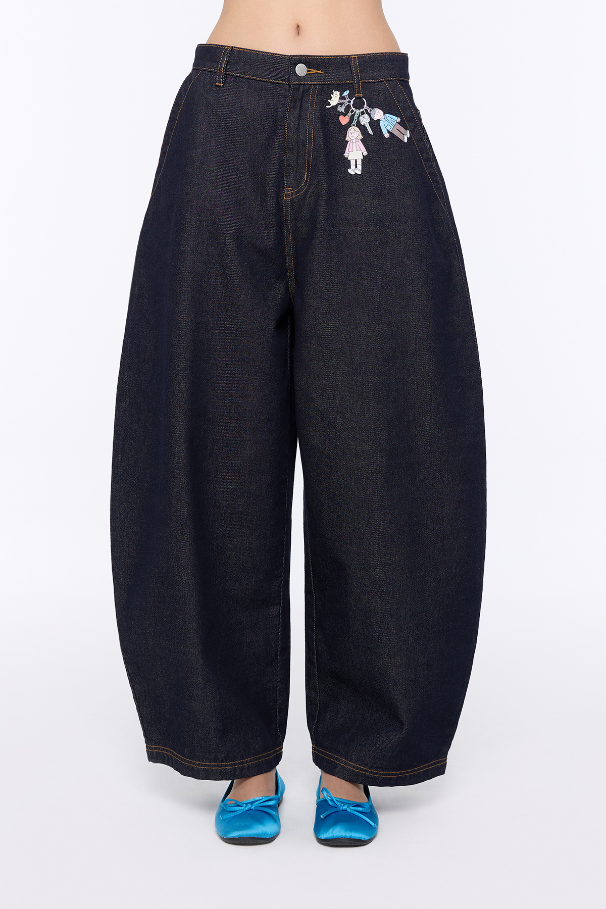 SUNDAE KIDS Keychain Denim TROUSERS - GW25867