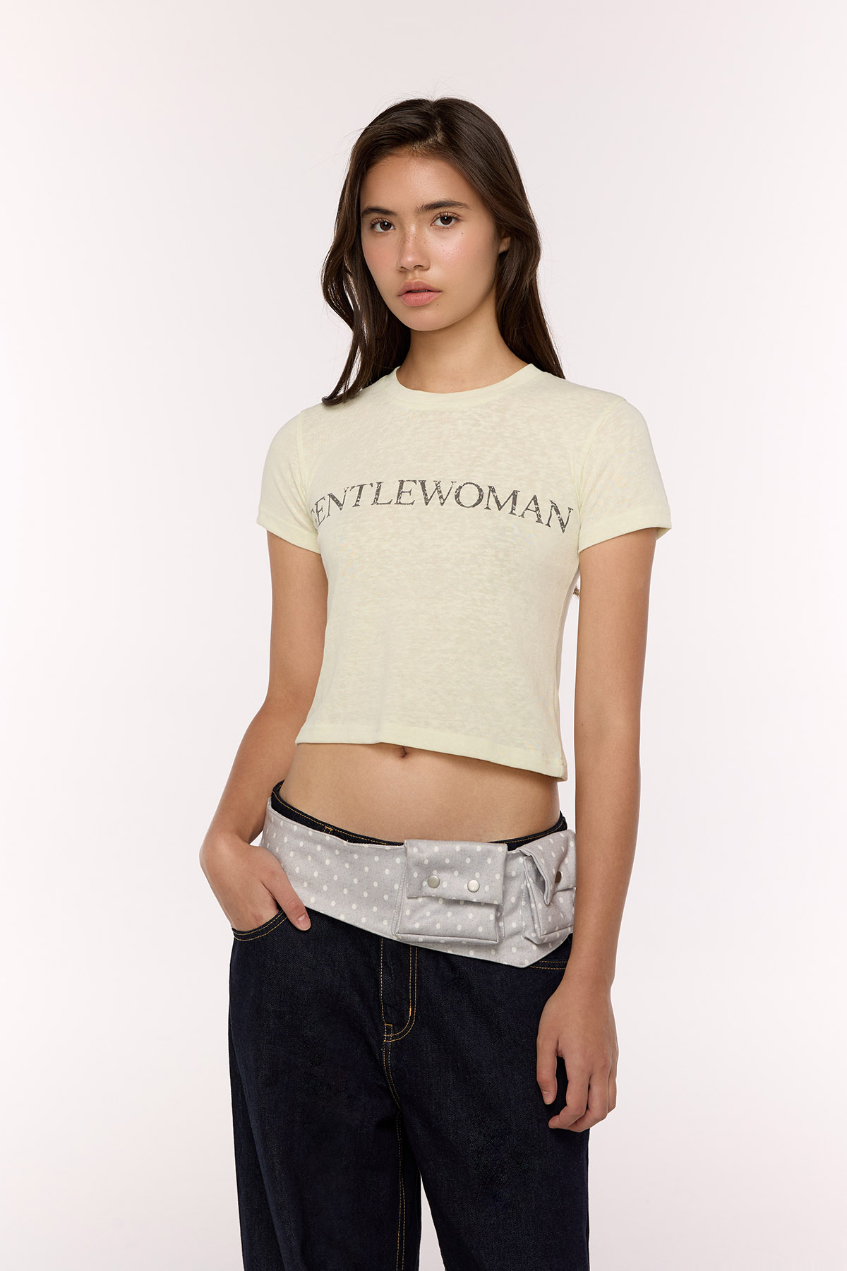 Everyday Fade Baby Tee : Light Green - GW26725