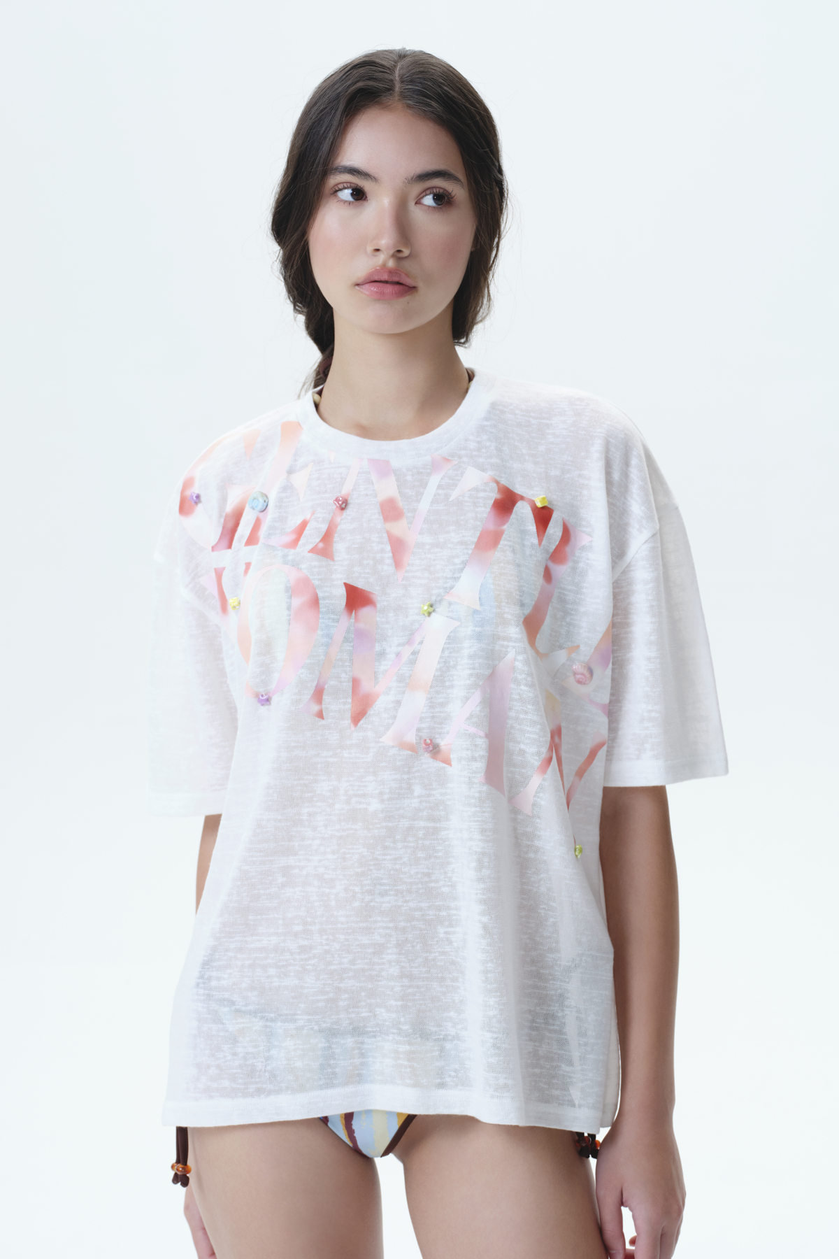 Petal Haze Oversized T-Shirt - GW26269