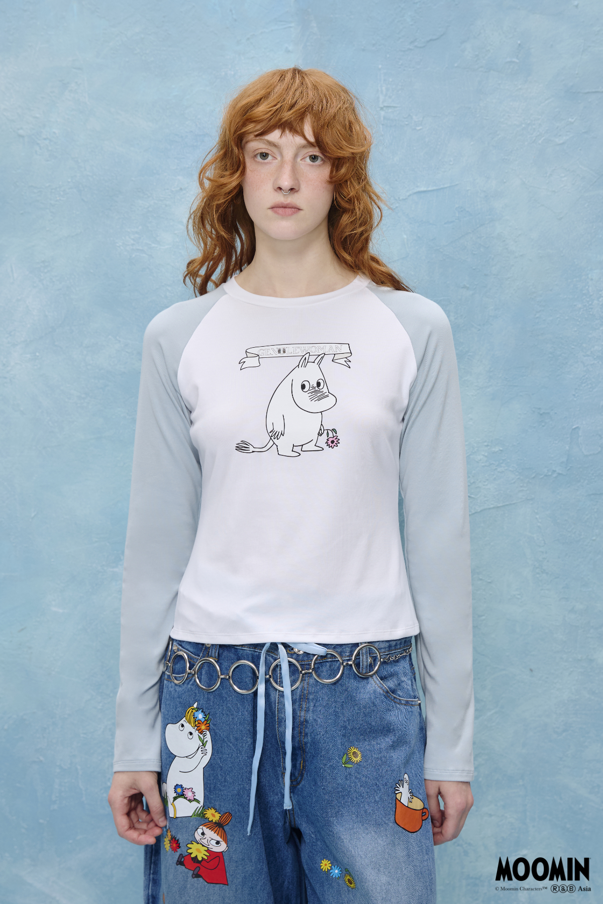 Moomin Raglan Long Sleeve Tee - GW26434