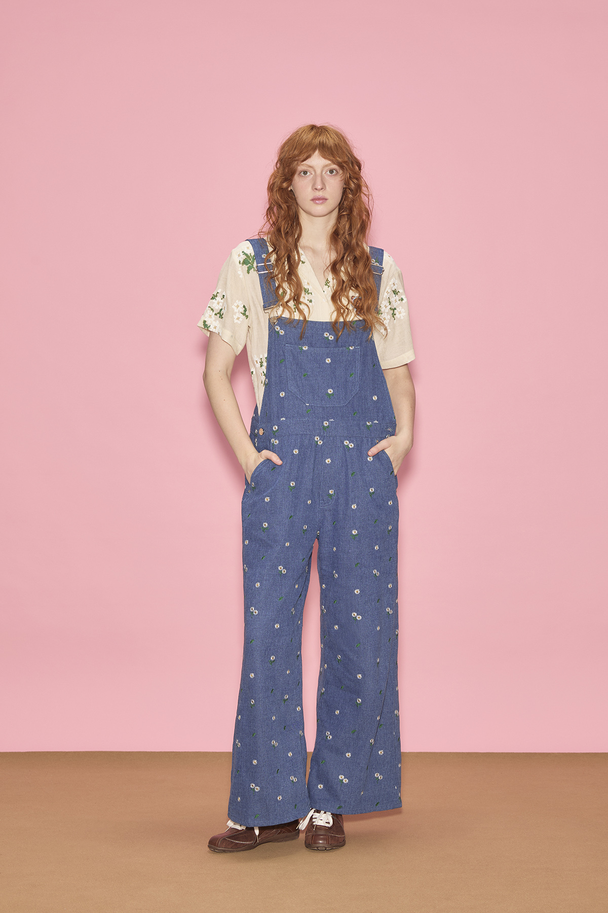 Meadow Stitch Denim Jumpsuit - GW26776