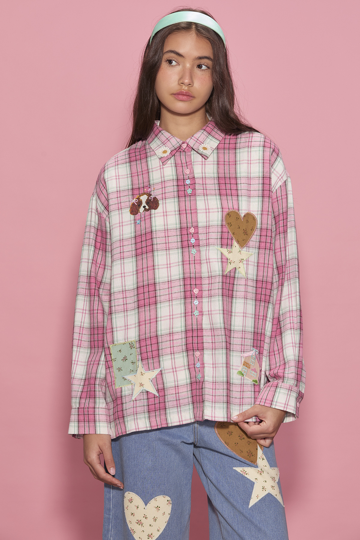 Rosie Patch Oversized Shirt - GW26552