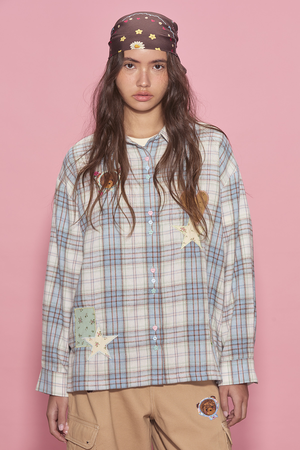 Bluebell Patch Oversized Shirt - GW26553