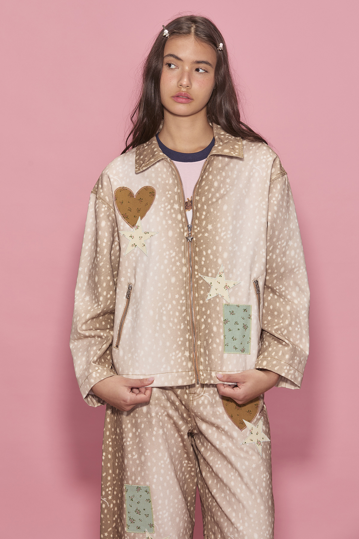 Bambi Patchwork Denim Jacket - GW26781