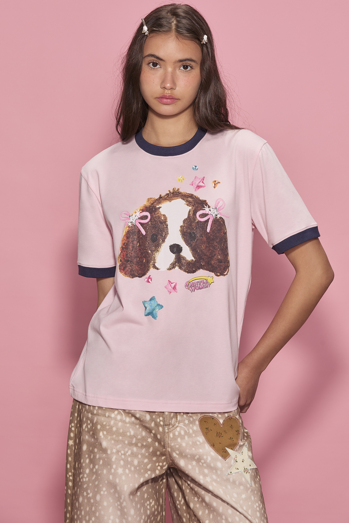 Puppy Love T-shirt : Pink - GW27078