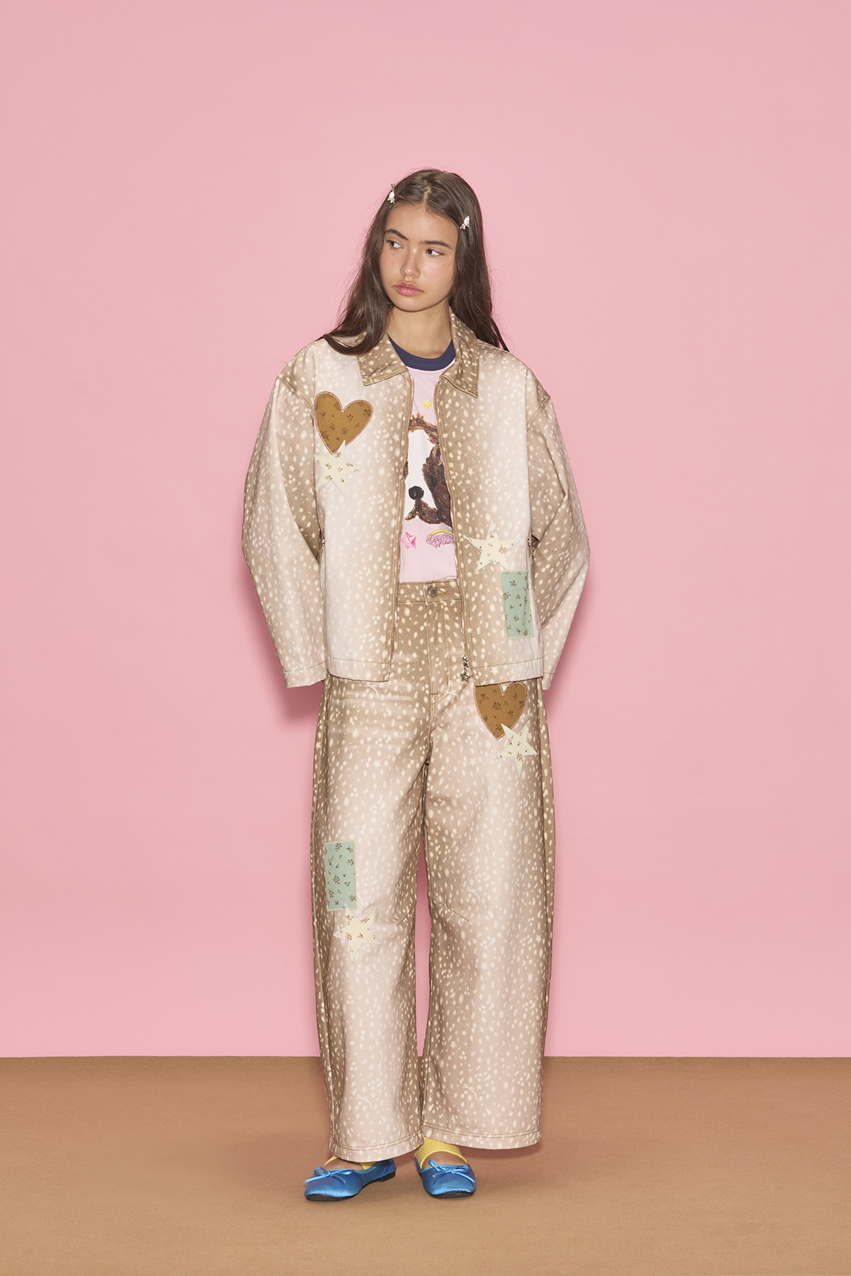 Bambi Patchwork Denim Trousers - GW26782