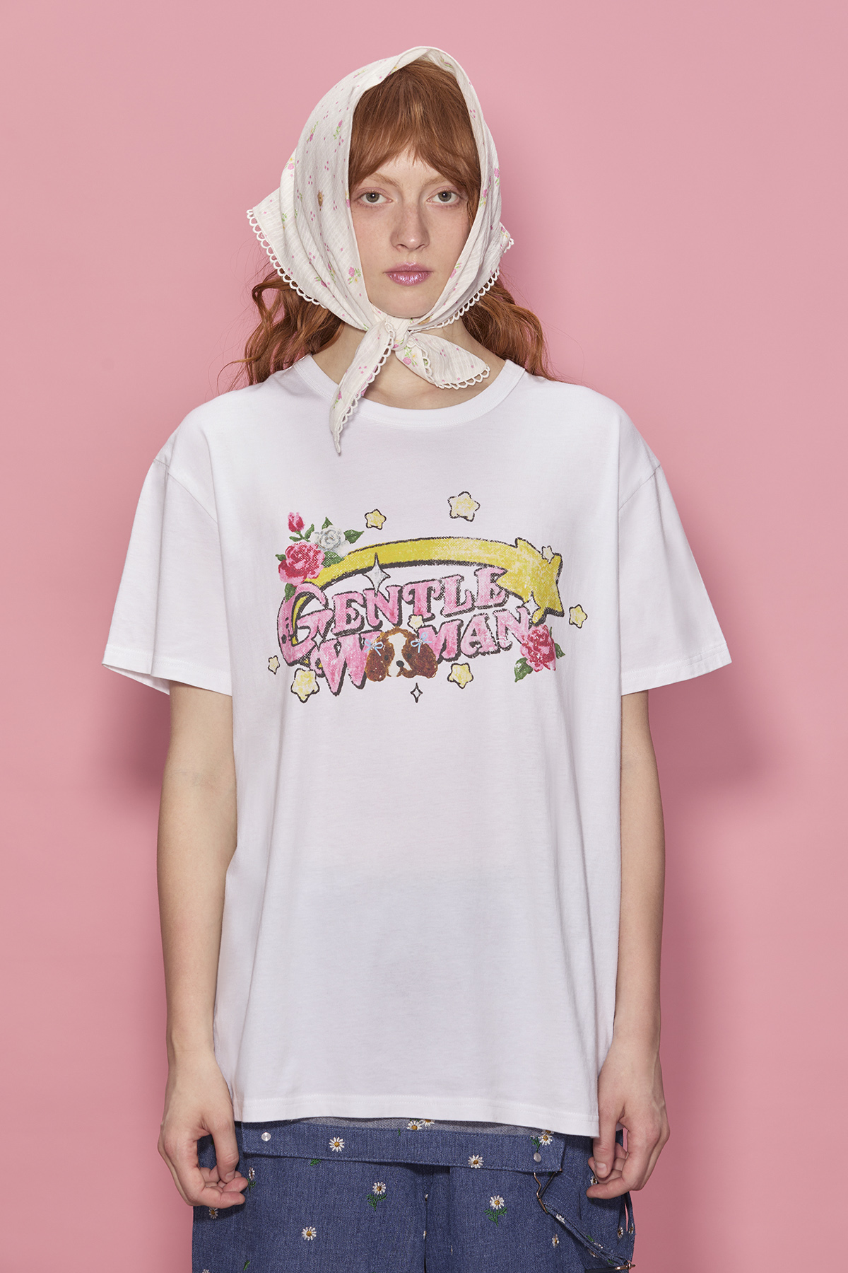 Vintage Stardust washed t-shirt : white - GW26709