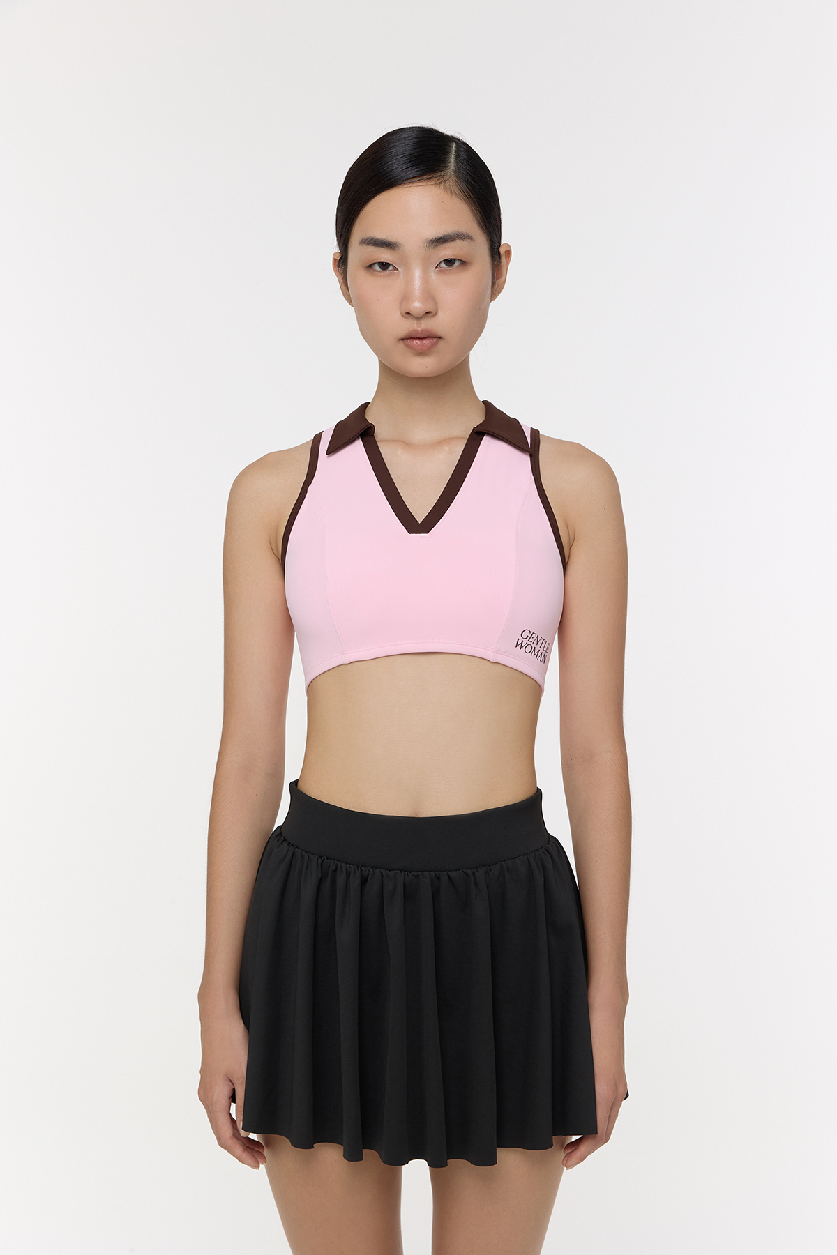 Motion Cropped Bra Top : Pink - GW24389