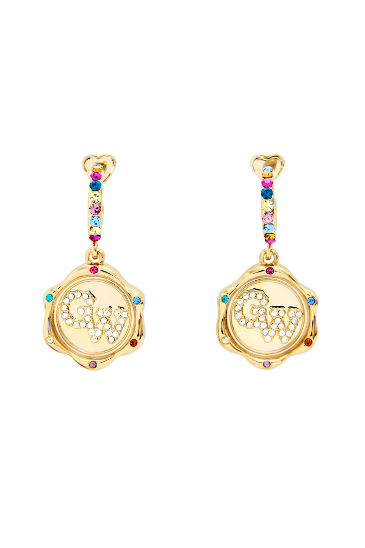 Heirloom Stamp Earrings : Gold - GW25478