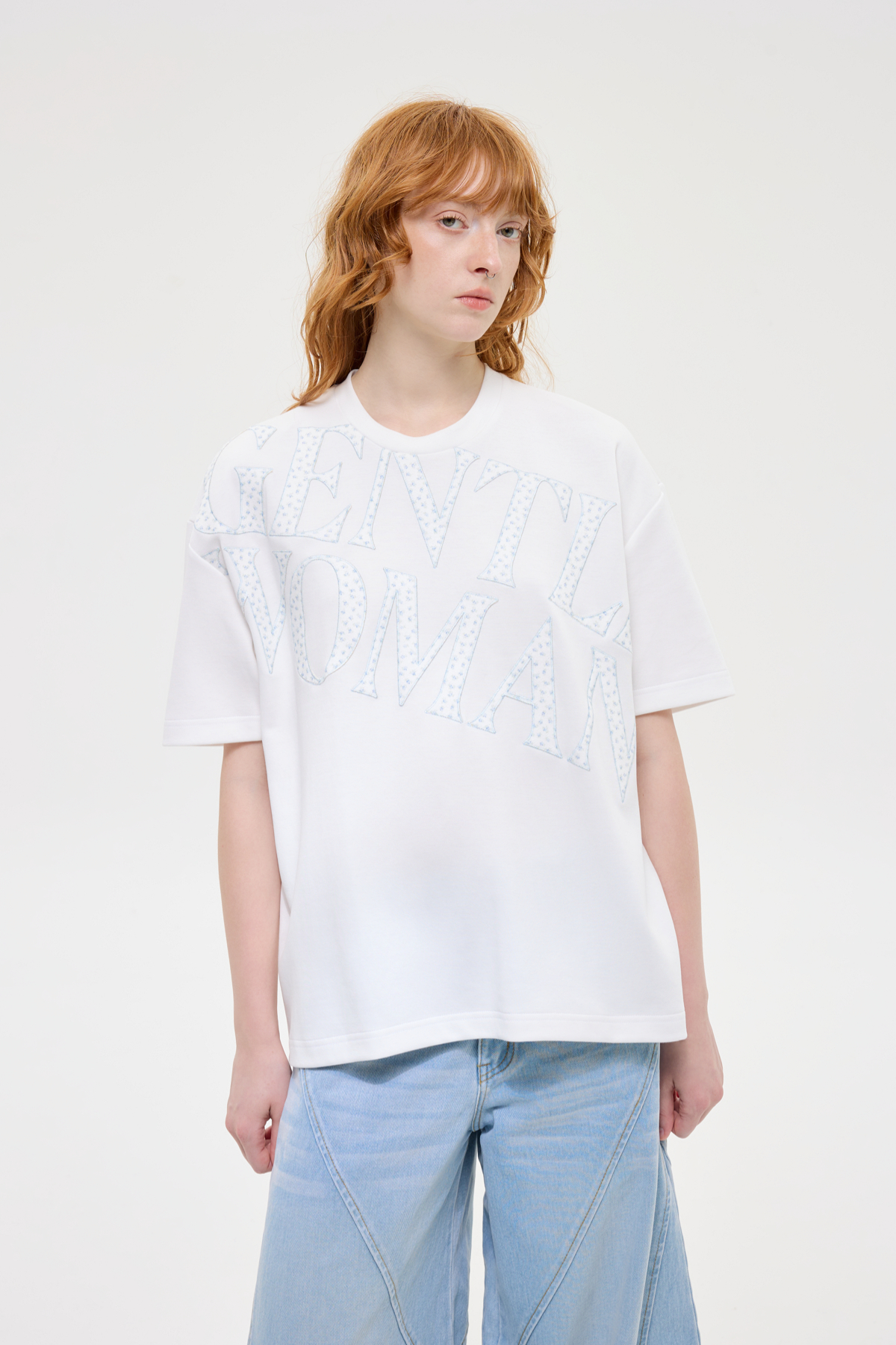 Petal Cloud Appliqué T-shirt - GW26987