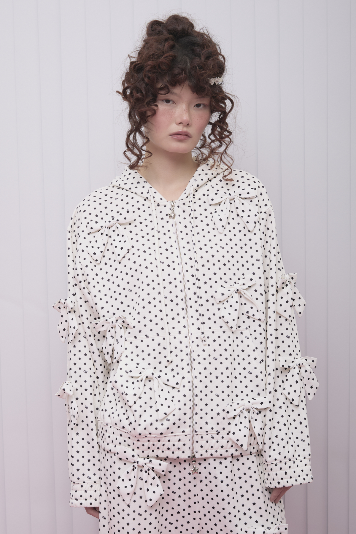 Dotty Bow Hoodie - GW27050