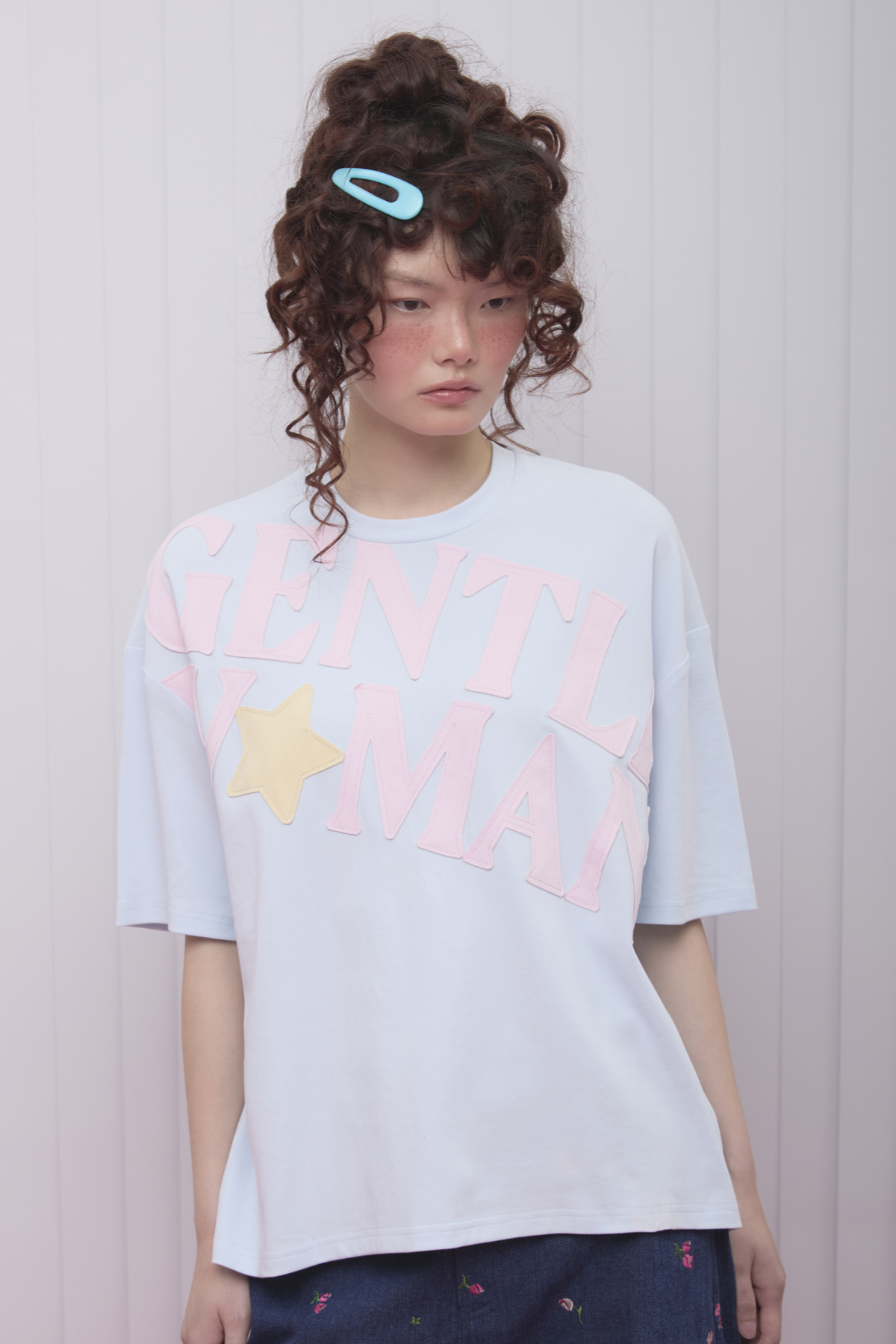 Scrapbook Oversized Tee : Blue - GW27057