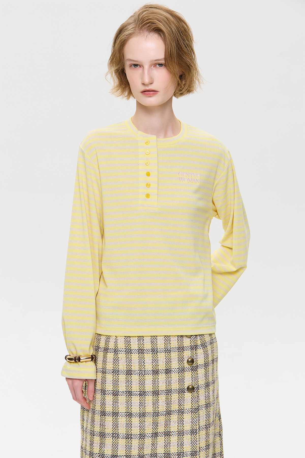 Signature Striped Long Sleeve Top - GW27285