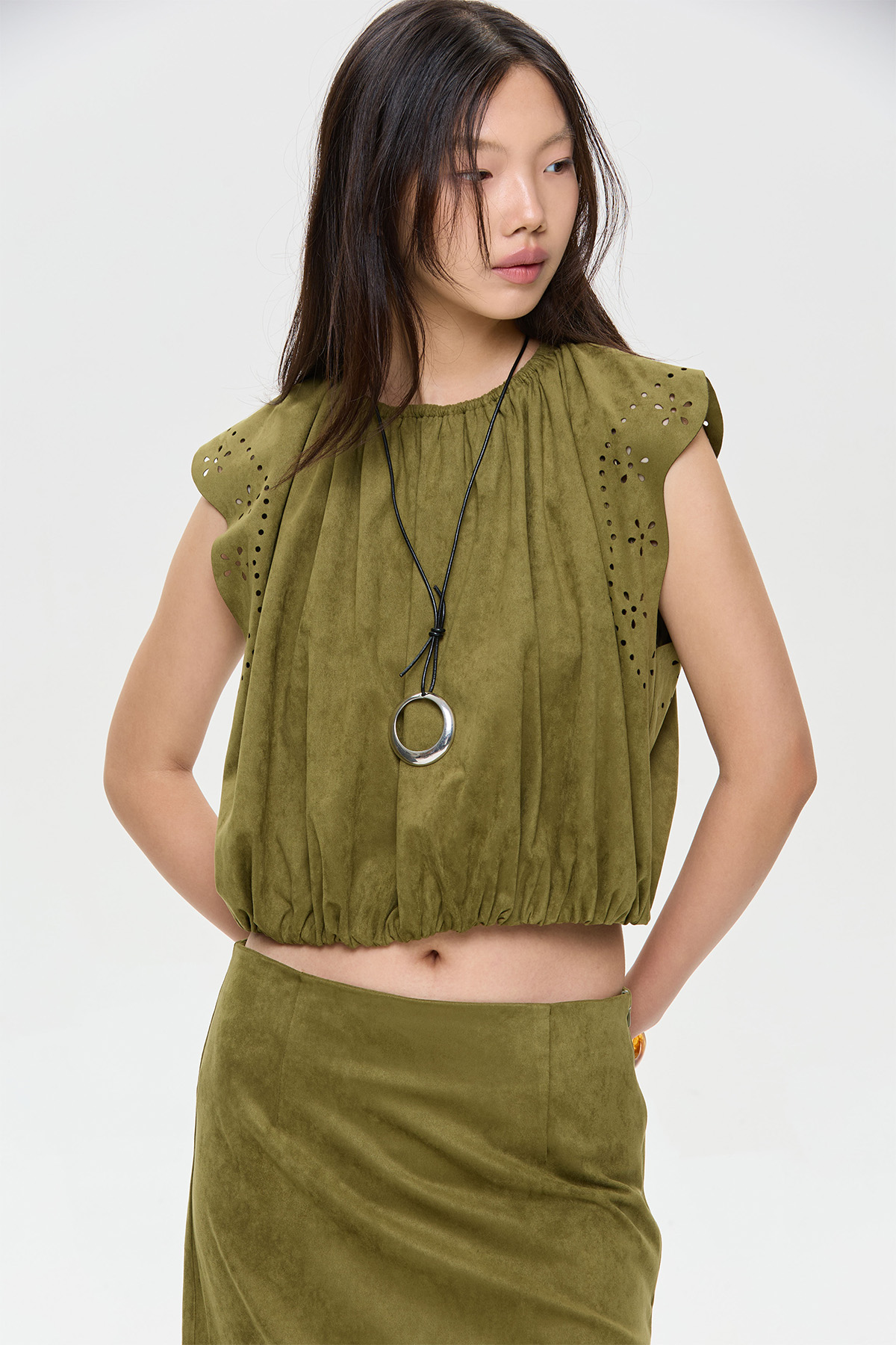 Olive Grove Sleeveless Top - GW27312