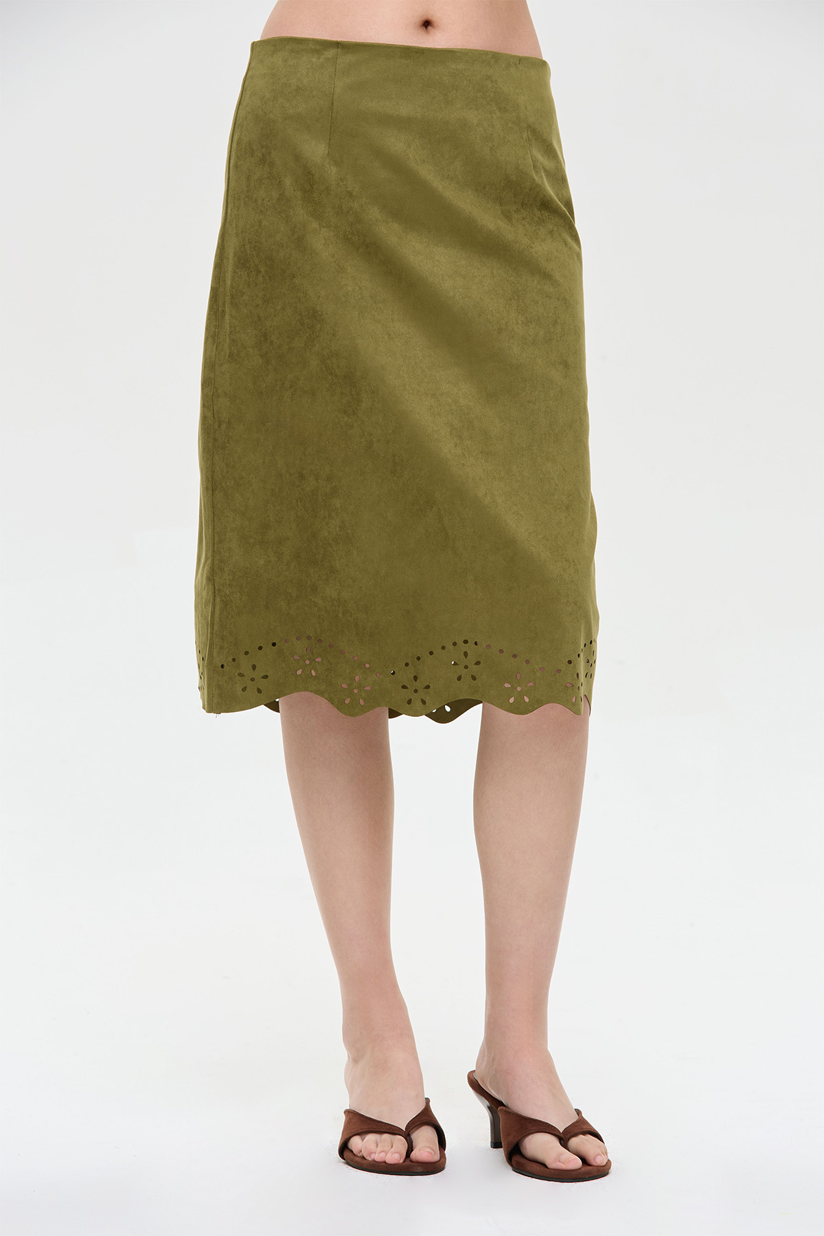 Olive Grove Midi Skirt - GW27313