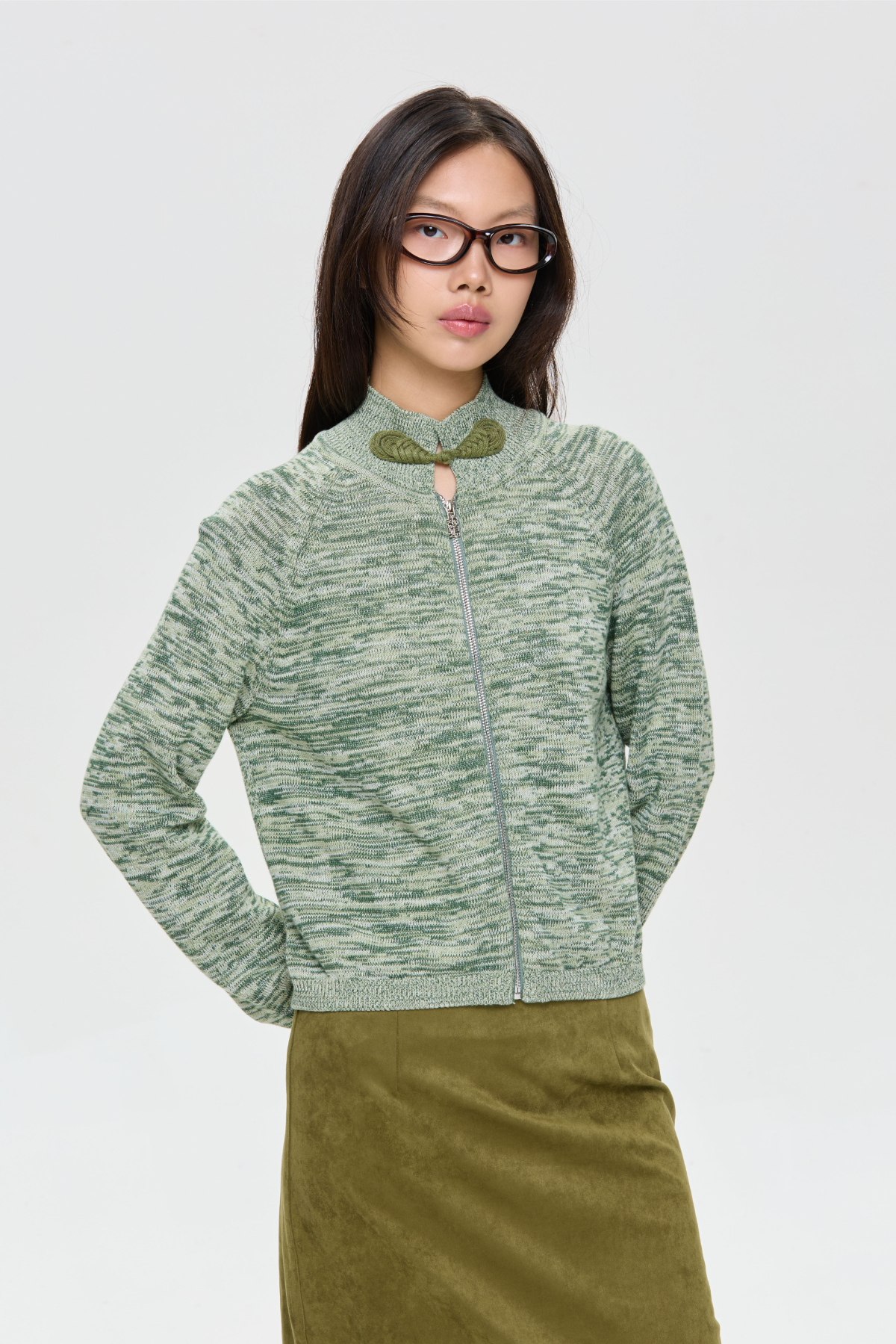 Refined Angle Zip Sweatshirt - GW27325