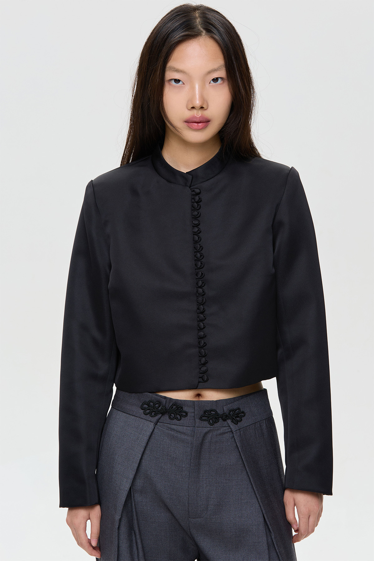 Rosé Echo Button Long Sleeve Top - GW27298