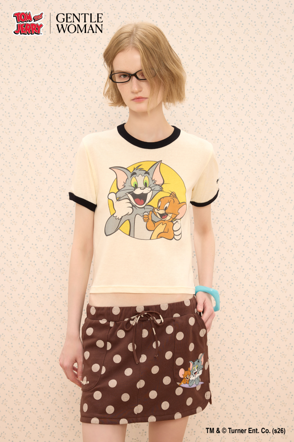 Tom and Jerry Ringer Baby Tee - GW26734