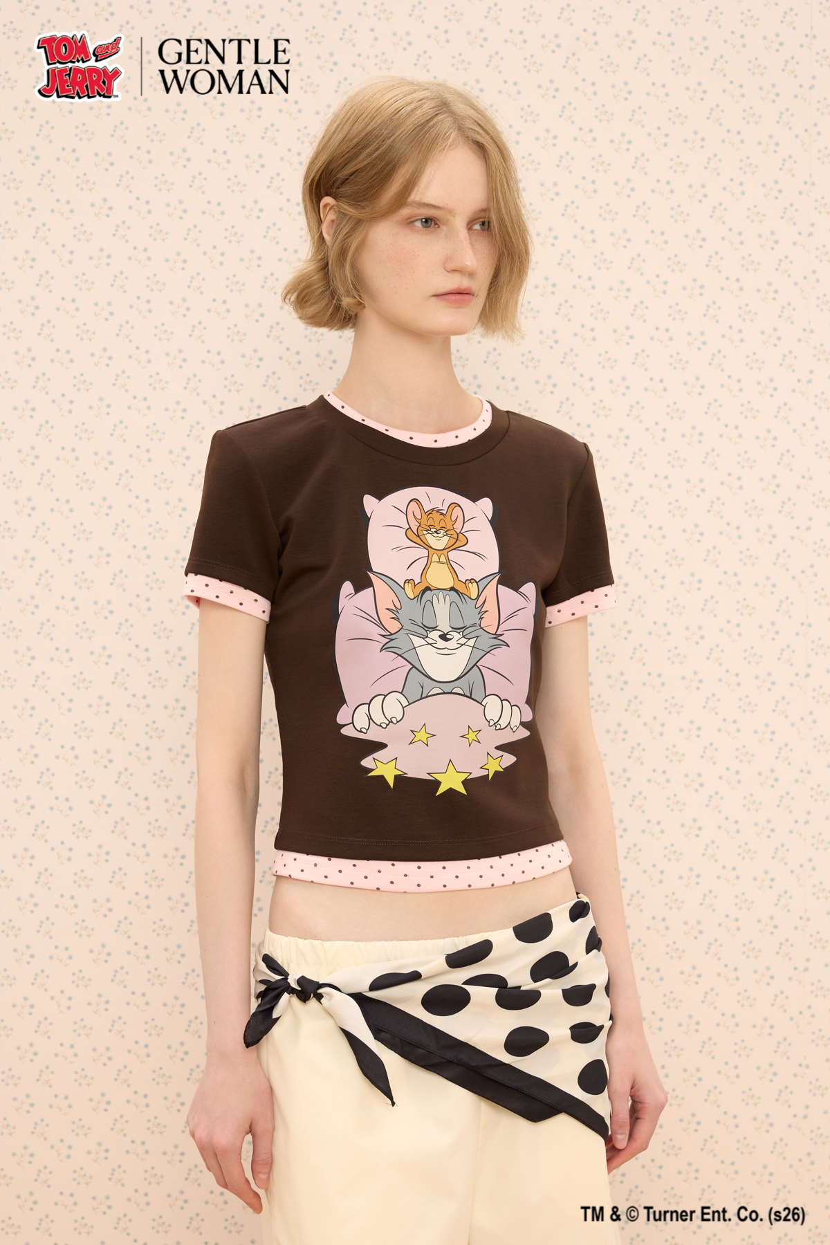 Tom and Jerry Sweet Dreams Ringer Baby Tee - GW26741
