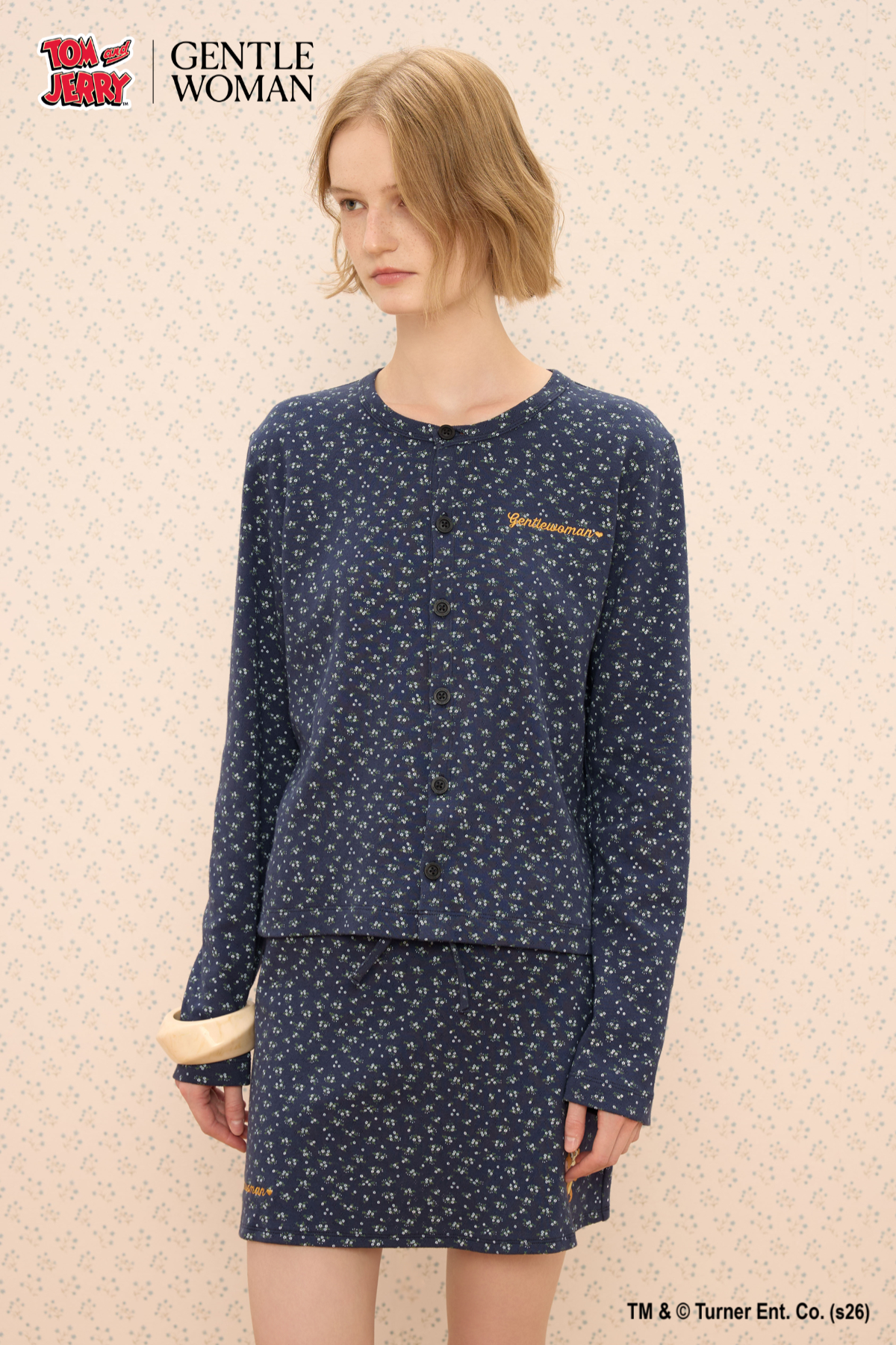 Tom and Jerry Night Floral Cardigan - GW26720