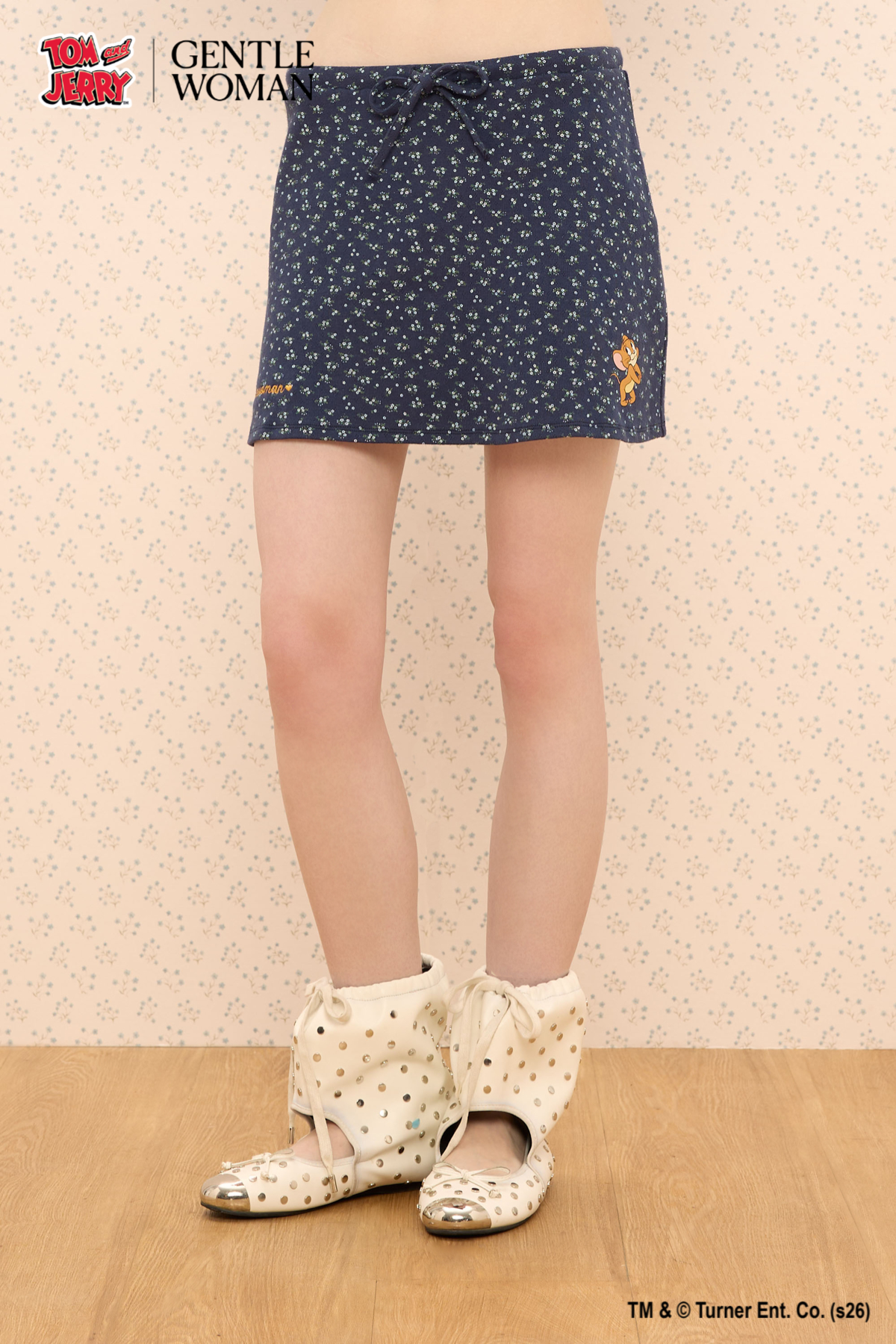 Tom and Jerry Night Floral Mini Skirt - GW26723