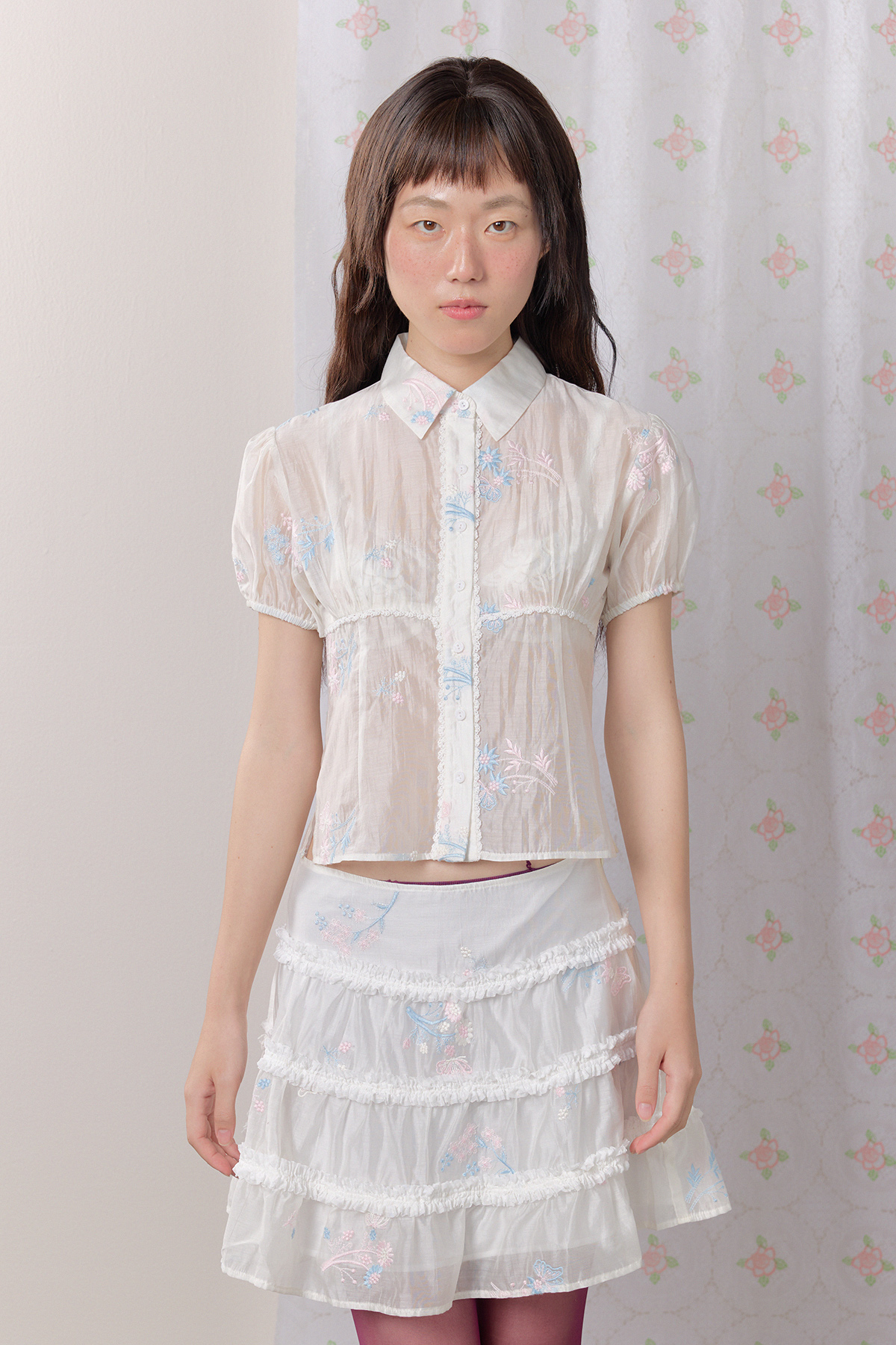 Petaline Embroidered Top - GW27448
