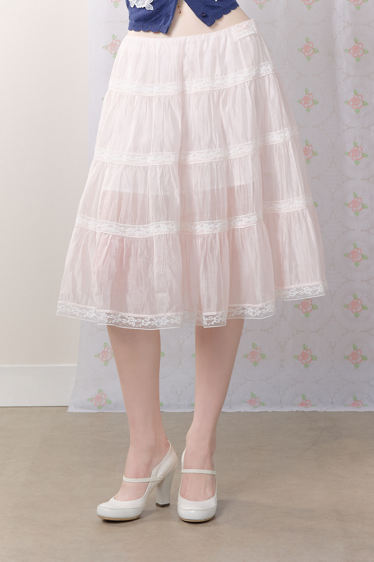 Soft Ruffle Midi Skirt - GW27446
