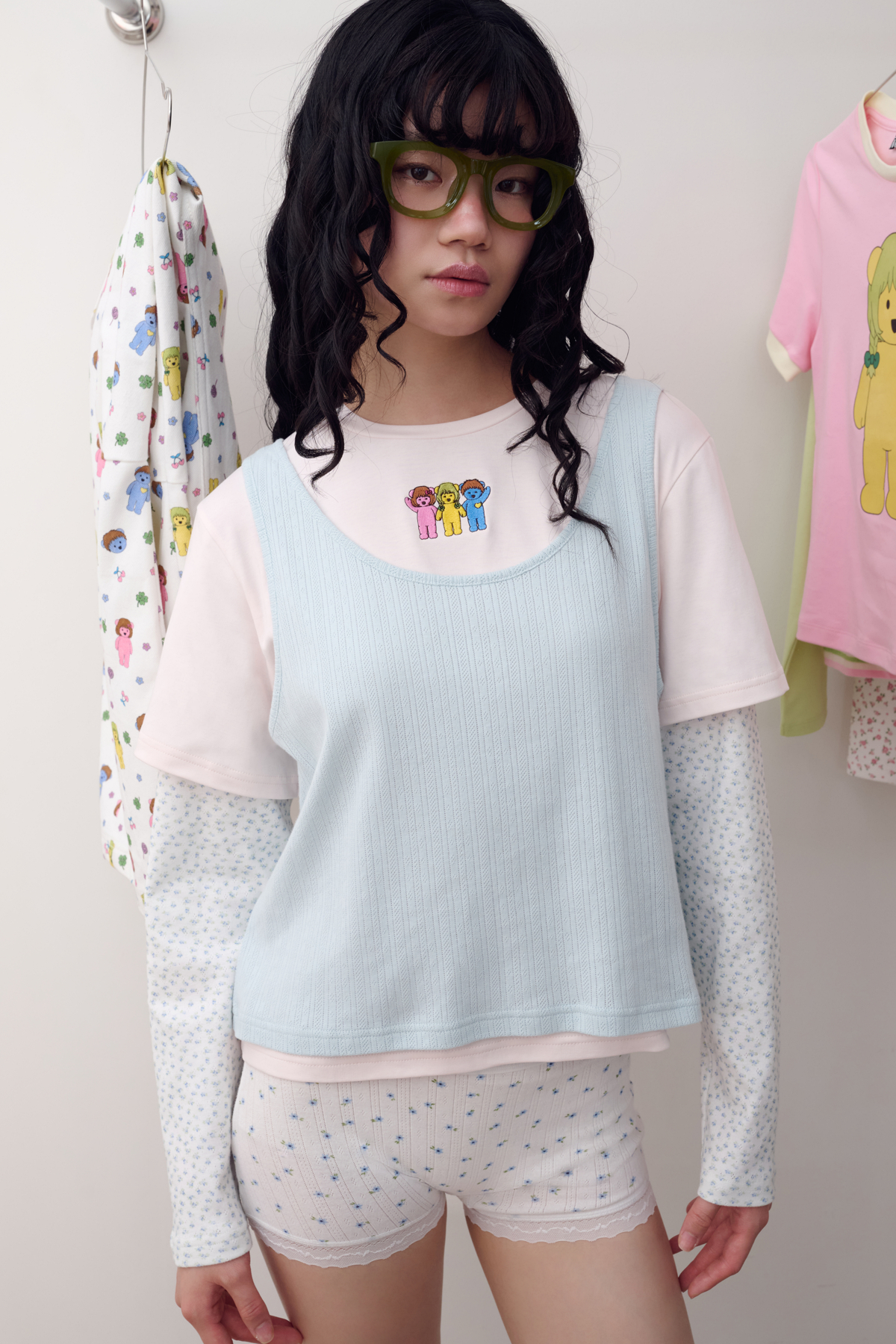 Triple Layered Tee : Blue - GW28524