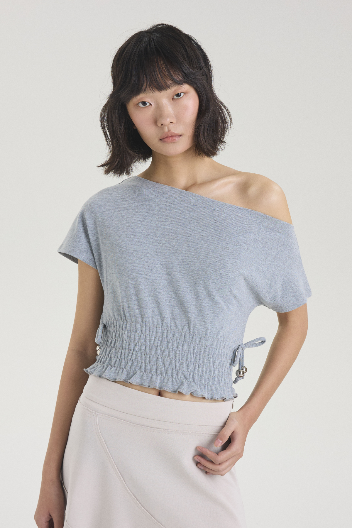 Concrete Off Shoulder Top - GW27702