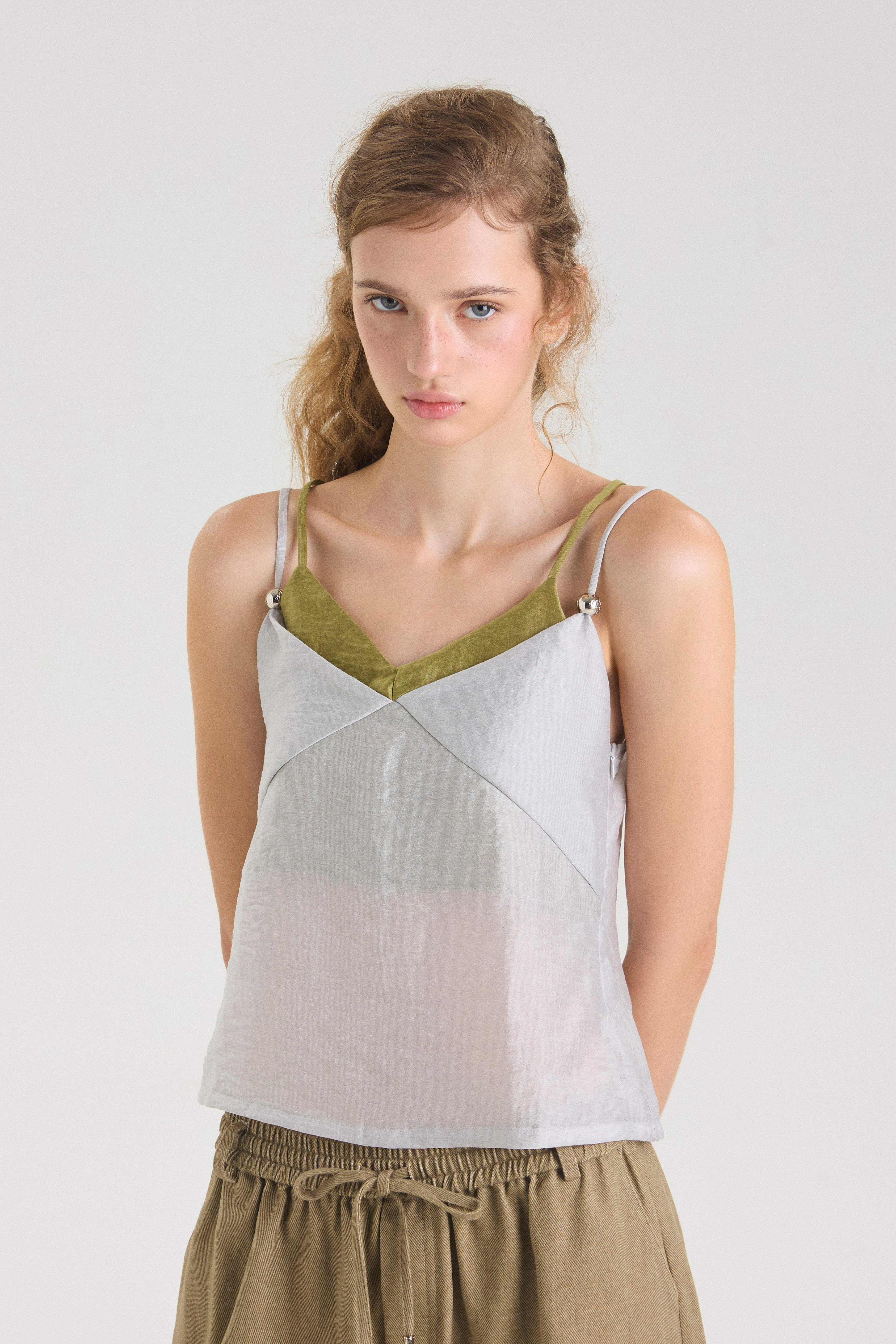 Moss Stone Layered Top - GW27695