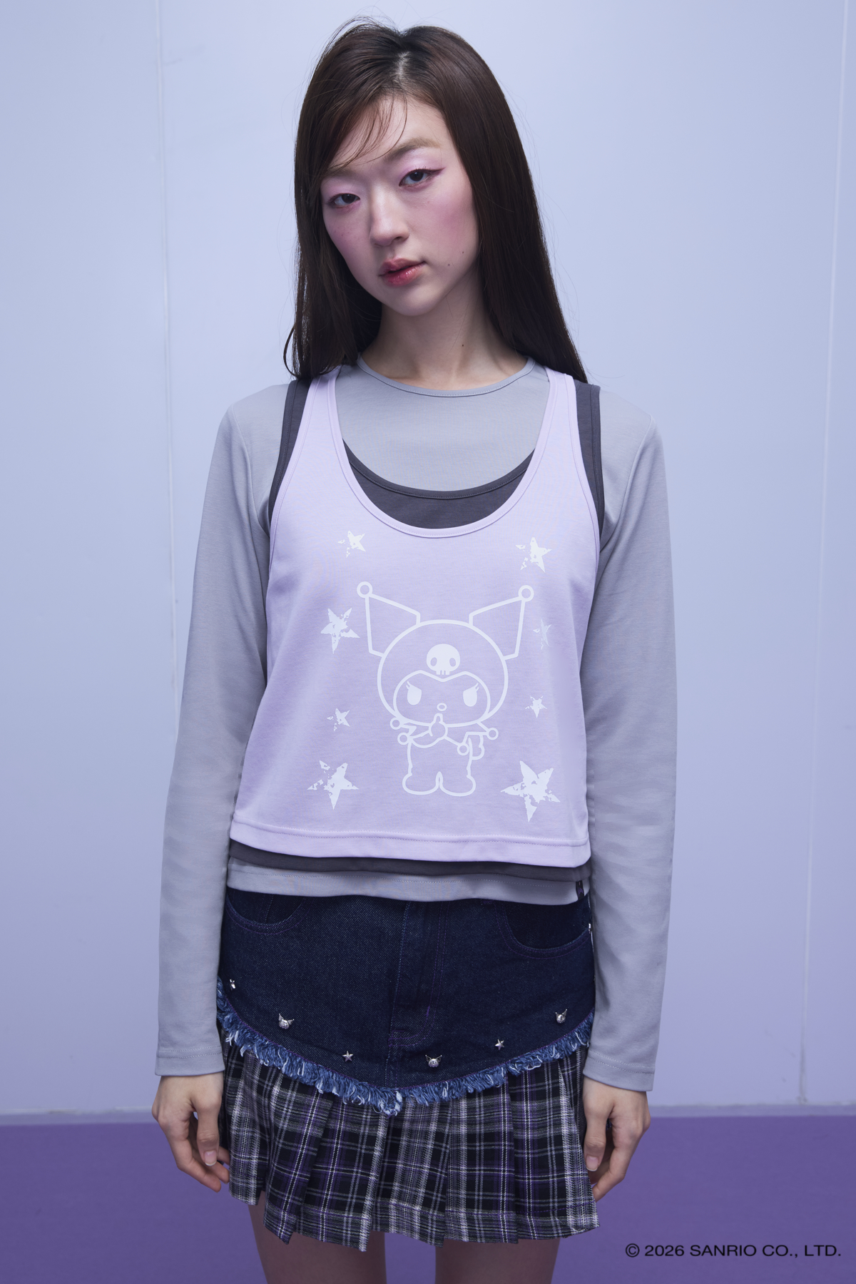 KUROMI OUTLAW LAYER LONG SLEEVE TOP - GW27341
