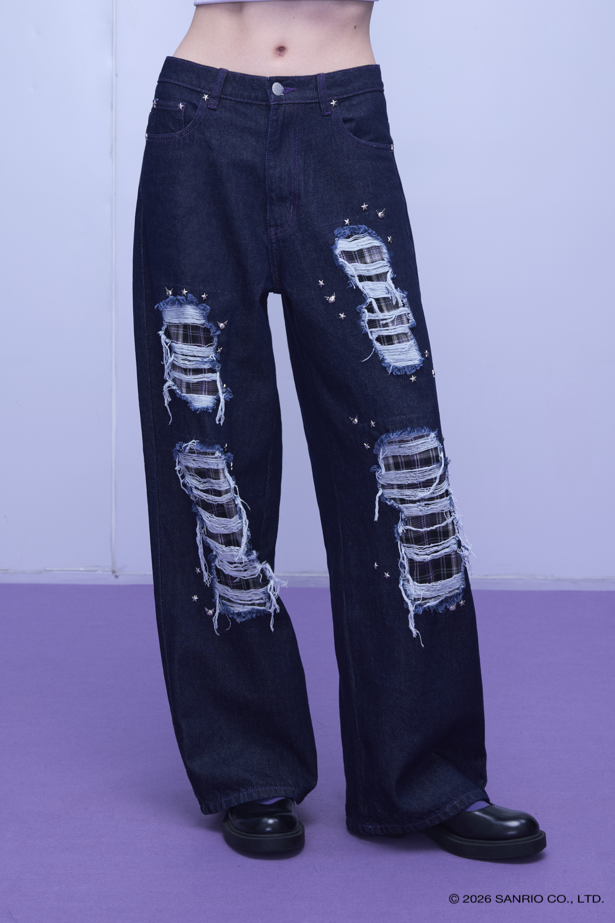 KUROMI STARDUST WIDE LEG JEANS - GW27364