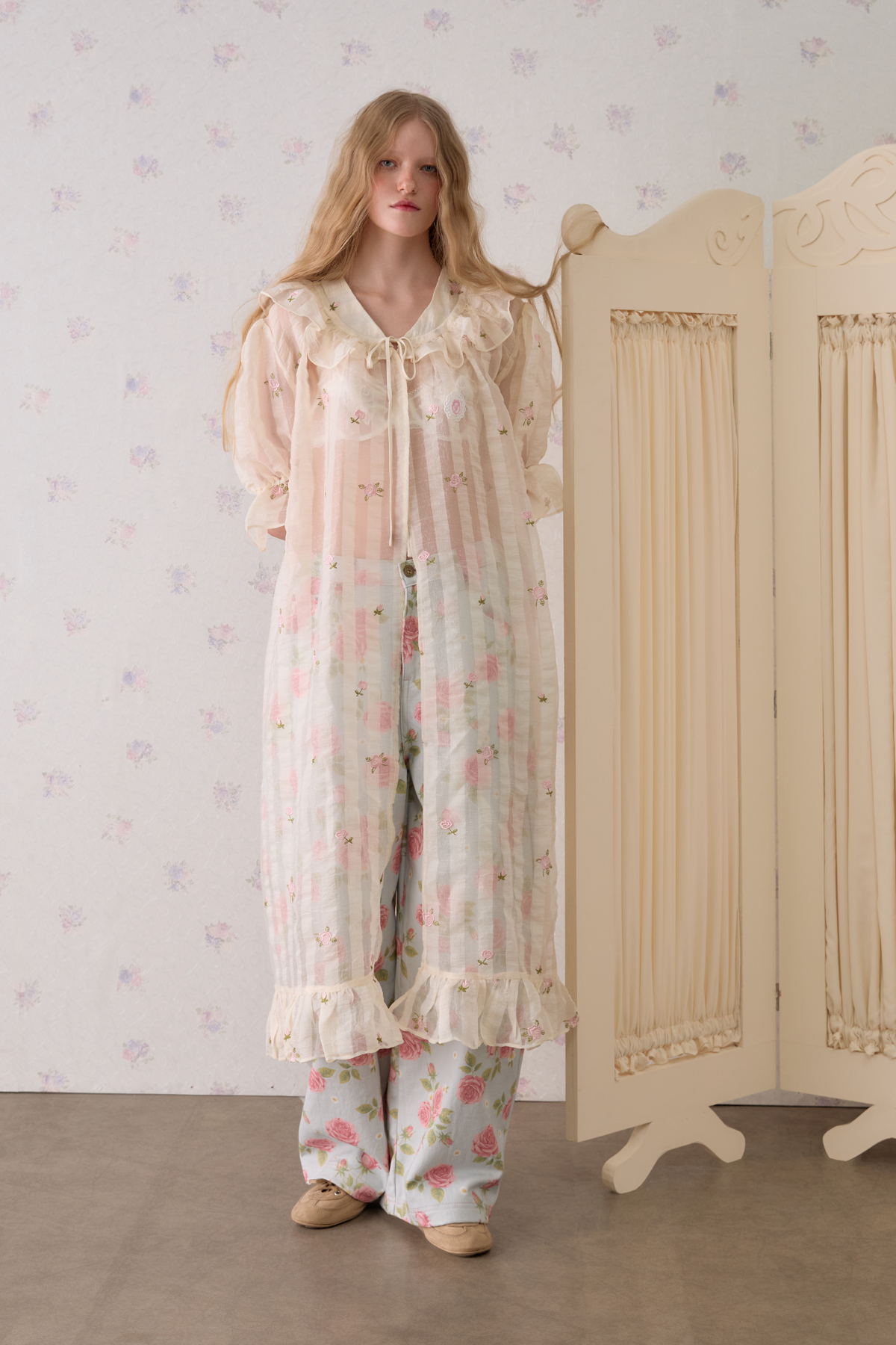 Petite Fleur Ruffle Dress - GW27759