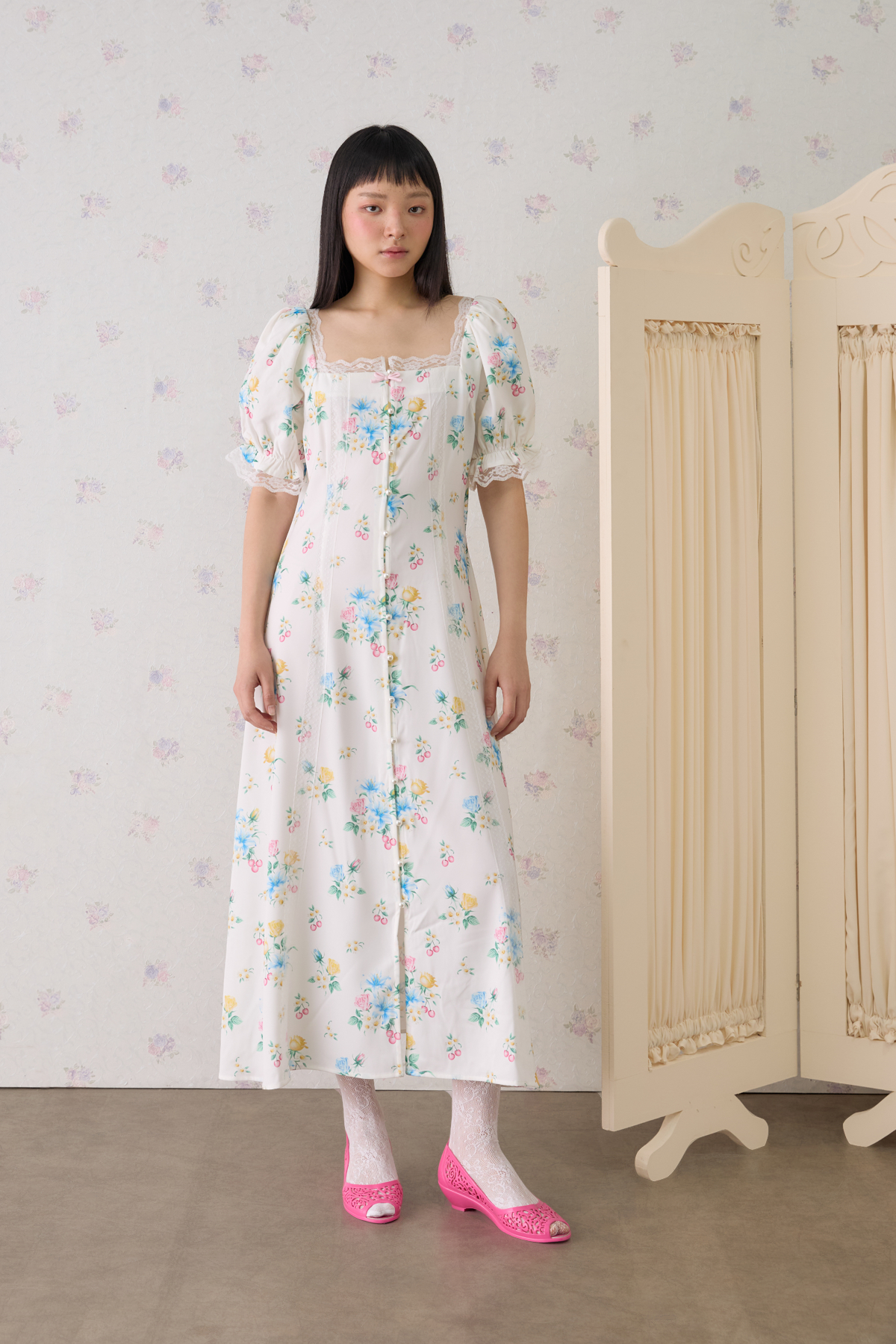Jardin Ruffle Maxi Dress - GW27762