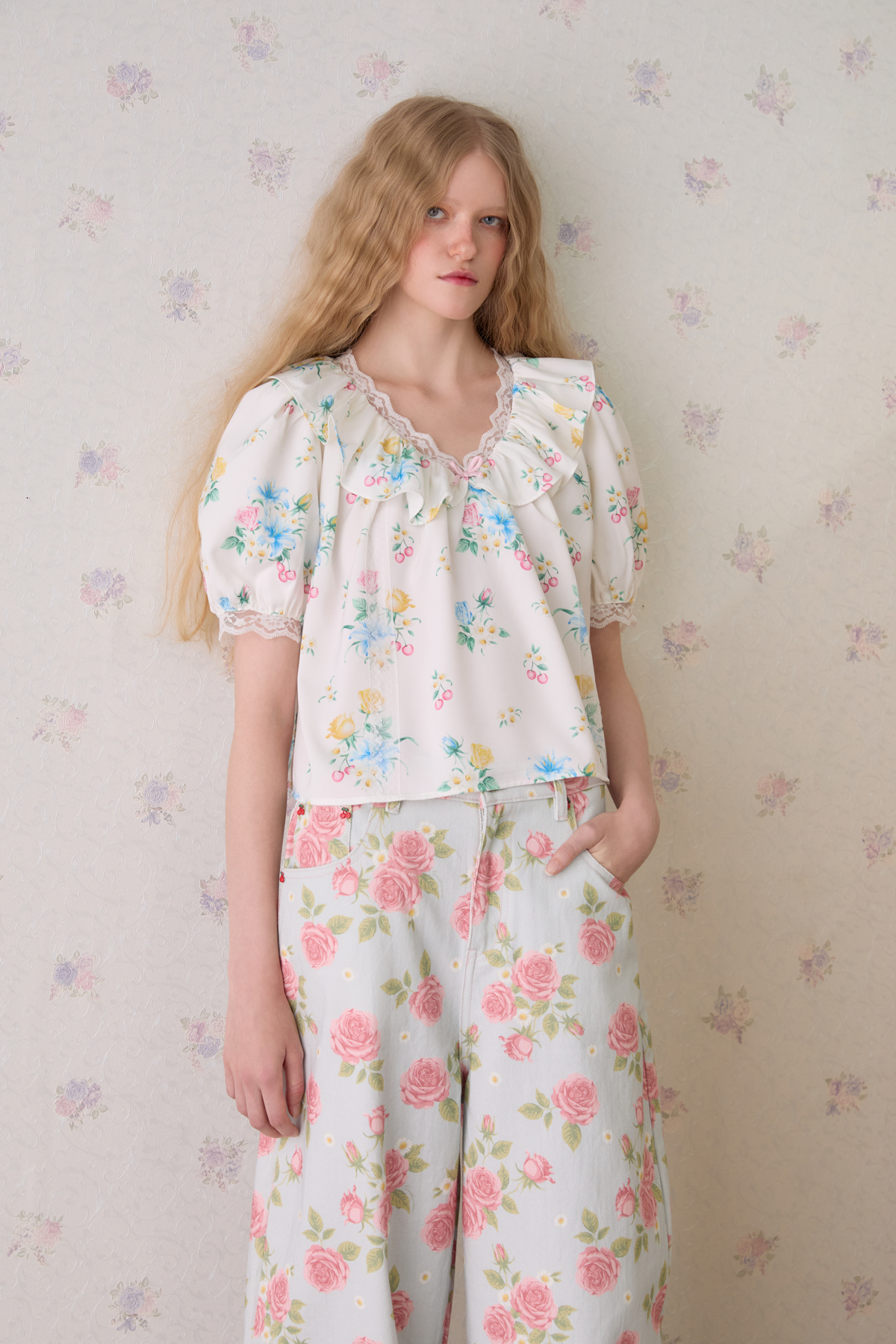 Jardin Ruffle Blouse - GW27768