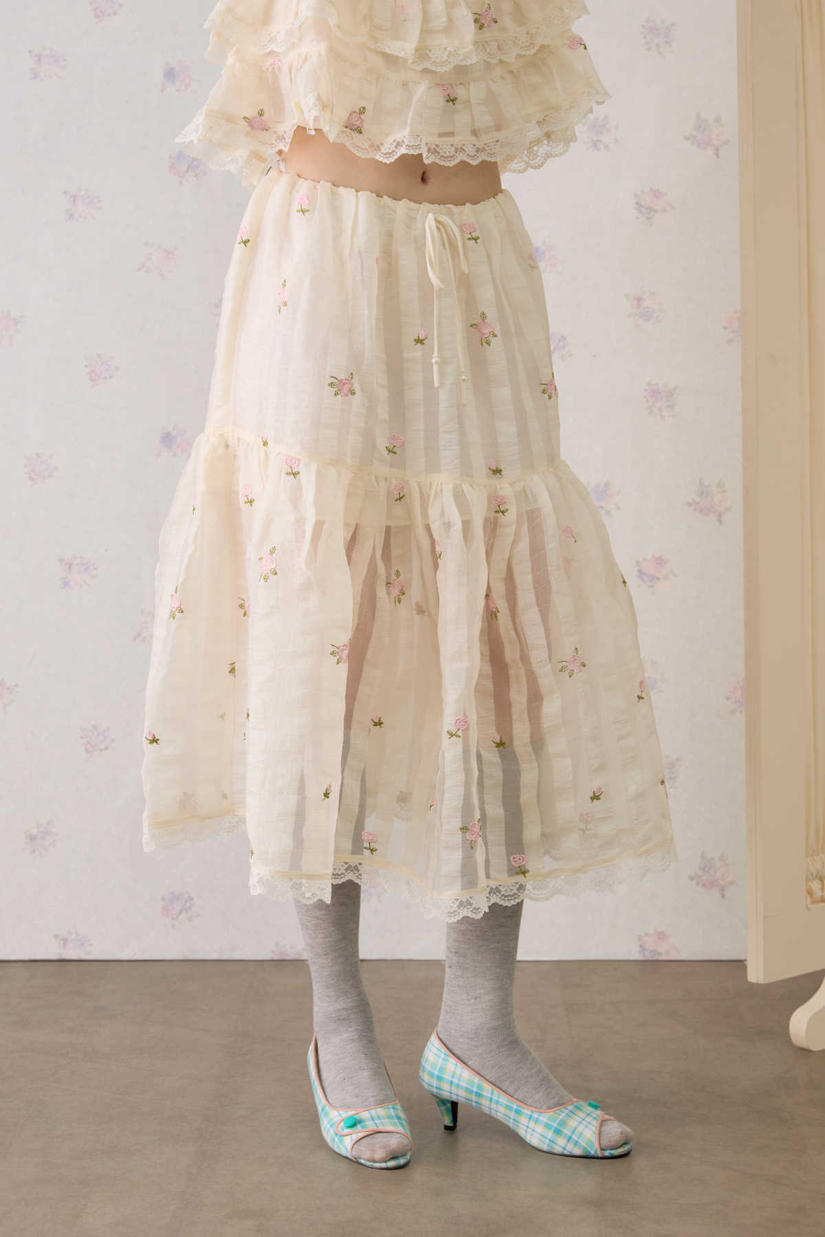 Petite Fleur Ruffle Skirt - GW27771