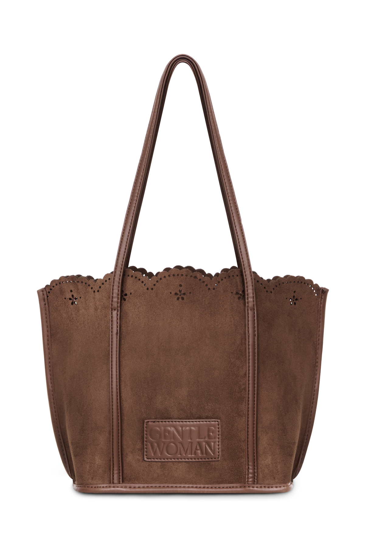ROYAL SCALLOP SHOULDER BAG : DARK BROWN - GW28606