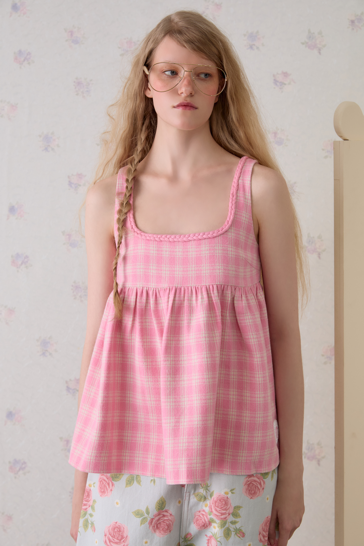 Coeur Club Plaid Top - GW27760