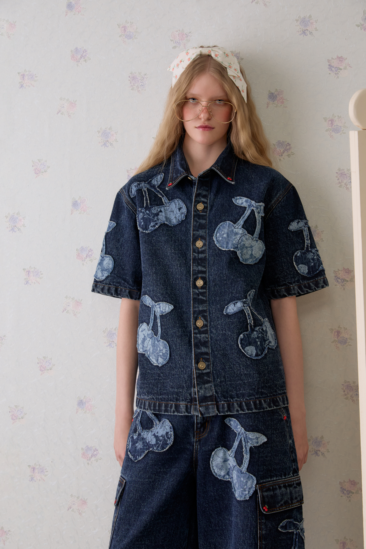 Cerise Club Denim Shirt - GW27747